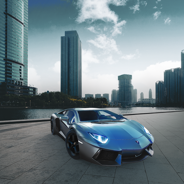 Automotive, grafica 3D Lamborghini render